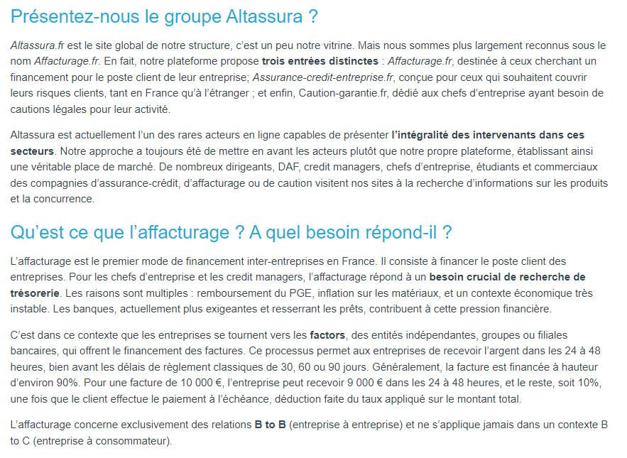 Article FINMAG : Altassura 2023 : naviguer à travers les défis économiques avec l’aide de cette véritable place de marché - Article 2